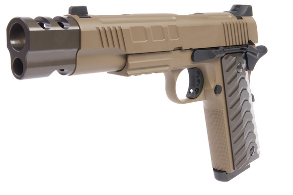 KJ Works 1911 KP-16 GBB Airsoft Pistol - FDE