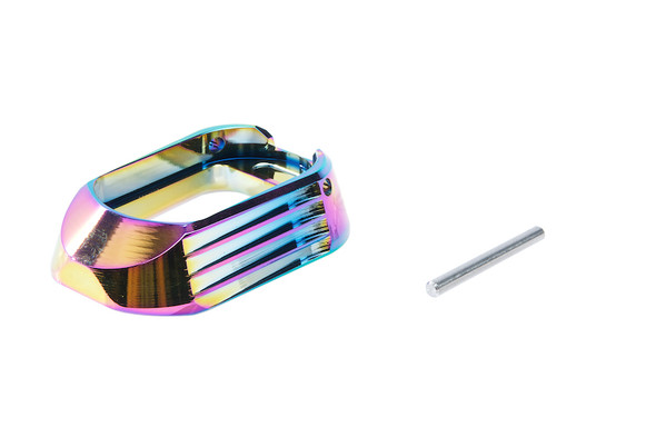 COWCOW Technology Aluminum CNC Match Grade T01 Magwell for Tokyo Marui Hi-Capa Series GBB Pistol - Rainbow