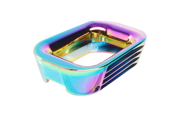 COWCOW Technology Aluminum CNC Match Grade T01 Magwell for Tokyo Marui Hi-Capa Series GBB Pistol - Rainbow