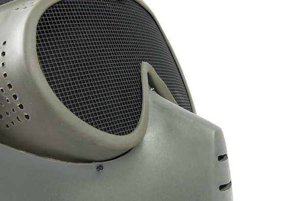 Sansei SG-5-N Airsoft Mask & Goggle - (Metal Mesh Version) - Olive Drab