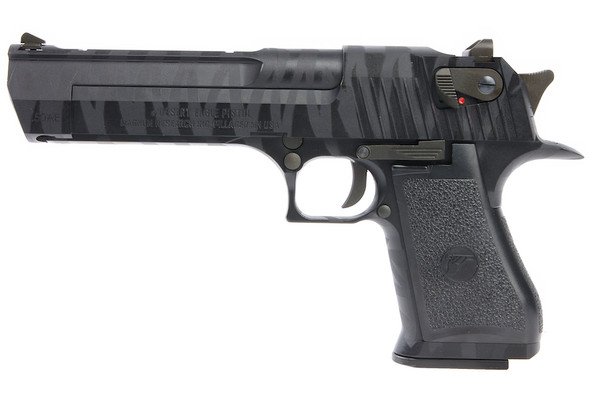 Cybergun Desert Eagle Tiger Stripe .50AE GBB Airsoft Pistol - Black (by WE)