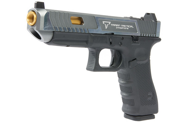 EMG TTI G34 Gen 4 GBB Airsoft Pistol (G&P Custom) - Two Tone Slide with RMR Cut (VFC Platform) - Gray