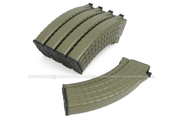 King Arms AK Magazine (70 rounds AEG Magazine, Waffle Type) - 5pcs/box (DE)