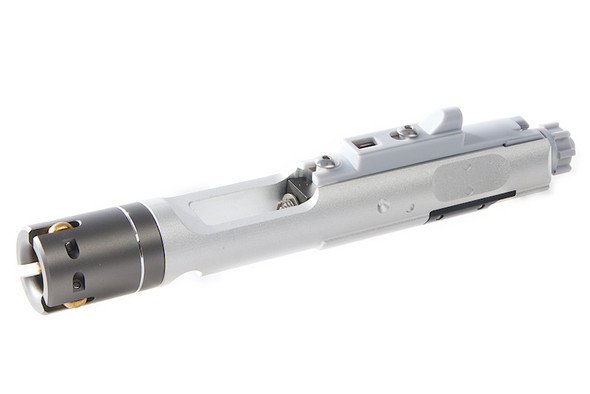 G&P MWS Forged Aluminum Complete M16VN Bolt Carrier Group Set for G&P Buffer Tube - Silver