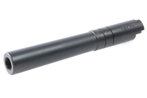 Airsoft Masterpiece Hi Capa Outer Barrel .40 S&W Steel Threaded Fix - Black