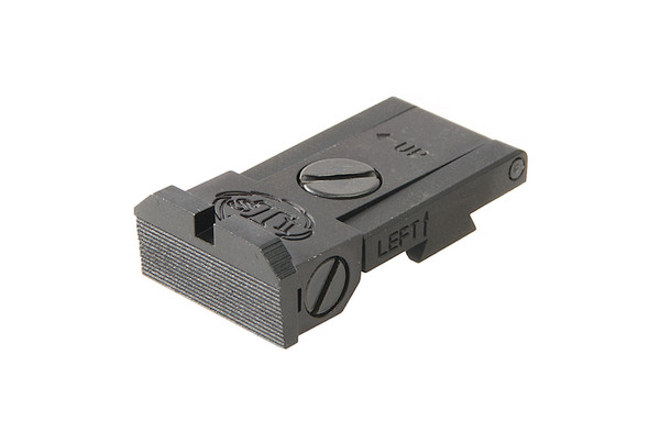 Airsoft Masterpiece Hi Capa Rear Sight (Aluminum, STI Style) - Black