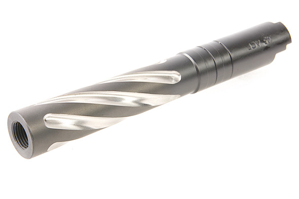 GK Tactical Tokyo Marui Hi Capa 5.1 GBB Airsoft Outer Barrel (Tornado, Stainless Steel) - Black