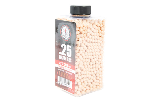 G&G 6mm Airsoft Tracer BBs (0.25g, 2700rds) - Red