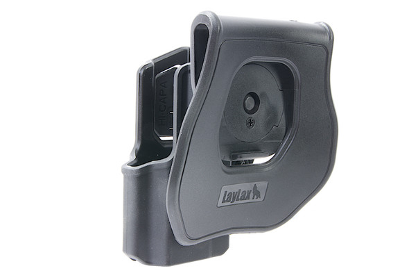 Laylax Tokyo Marui Hi Capa Holster (CQC Battle Style, Right Hand) Compatible with 1911 - Black