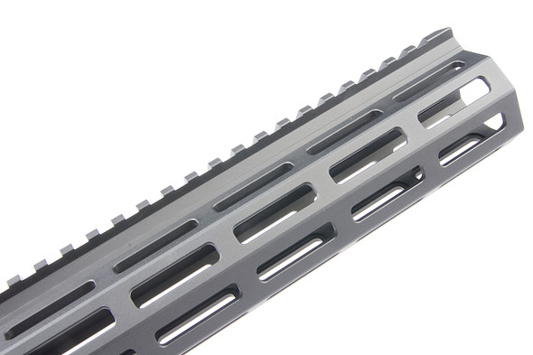 Z-Parts MK16 Rail (Aluminum, 15 inch with Barrel Nut) for GHK M4 GBBR Airsoft - Black