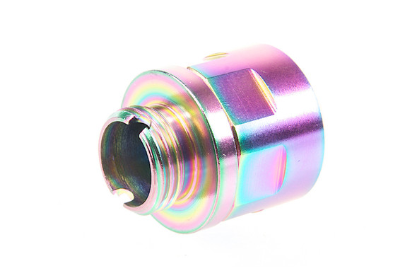 COWCOW Technology A01 Stainless Steel Silencer Adapter (11mm CW to 14mm CCW) - Rainbow