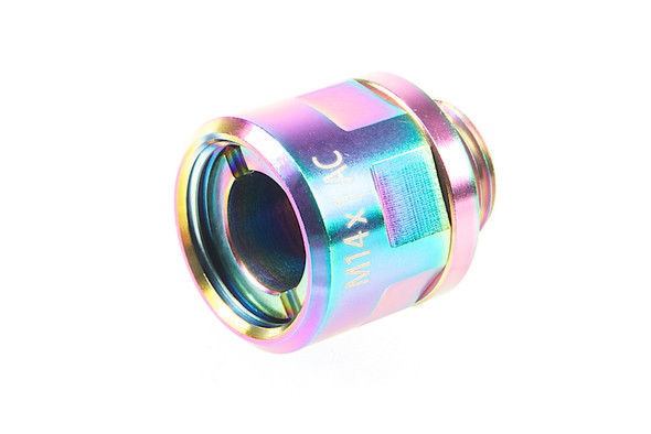 COWCOW Technology A01 Stainless Steel Silencer Adapter (11mm CW to 14mm CCW) - Rainbow
