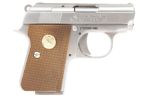 Cybergun Colt .25 GBB Airsoft Pistol with Marking - Silver (by WE)