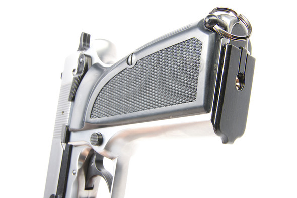 WE Browning Hi-Power MK3 Green Gas Airsoft Pistol  - Silver