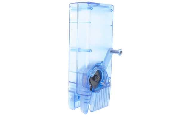 WoSport Speedloader (BB Loader) for M4 AEG Magazine (1000 rounds) - Transparent Blue
