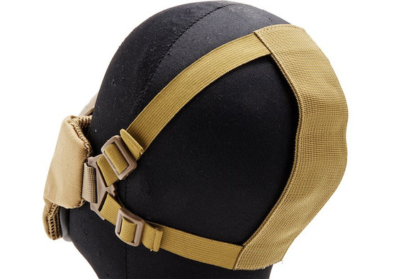 WoSport Tactical Half Face Airsoft Mask - TAN