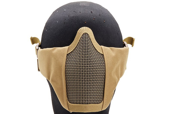 WoSport Half Face Airsoft Mask (Glory) - TAN