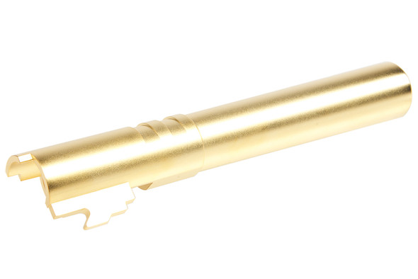 Airsoft Masterpiece Hi Capa Outer Barrel .45 ACP Stainless Steel Threaded Fix - Gold