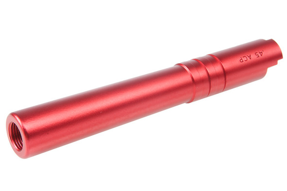 Airsoft Masterpiece Hi Capa Outer Barrel .45 Threaded Aluminum - Red