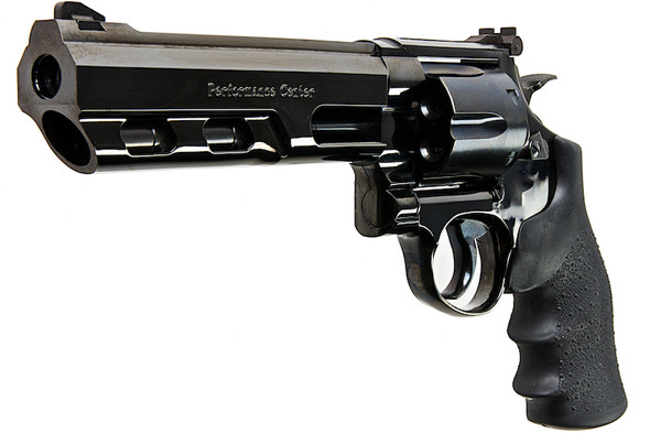 Tanaka S&W M29 Performance Center PC 6 Inch Target Hunter Steel Finish Ver.3 Gas Revolver - Black
