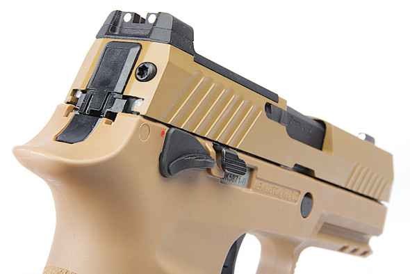 SIG Sauer M18 P320 Green Gas Airsoft Pistol - TAN (by SIG AIR & VFC) - 6mm