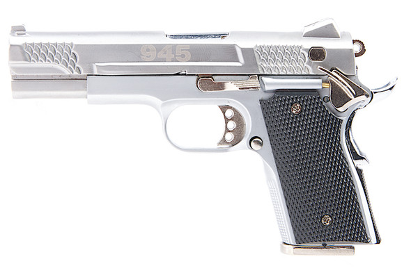 Blackcat Airsoft 1:2 Scale High Precision Mini Model Gun 945 - Silver