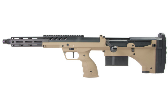 Silverback SRS A2 / M2 Airsoft Sniper Rifle (Covert, 16 inch Barrel) Licensed by Desert Tech - FDE (Left Hand)