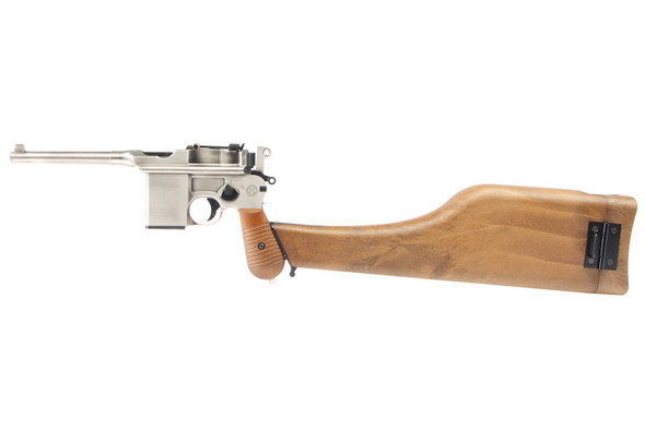 WE Mauser M712 Green Gas Airsoft Pistol - Silver