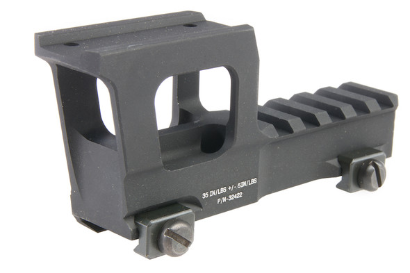 C&C Tac T1/T2 Micro/Holosun 2.33 inch Height Rise Mount - Black