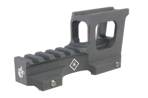 C&C Tac T1/T2 Micro/Holosun 2.33 inch Height Rise Mount - Black