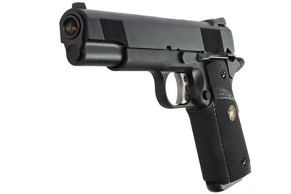 WE MEU 1911 with Pro-Grips Green Gas Airsoft Pistol - Black