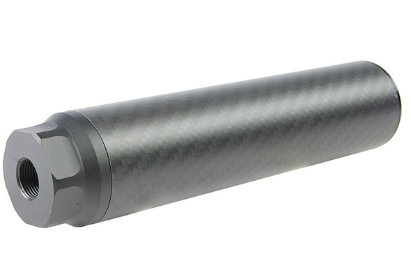 Silverback Carbon Dummy Suppressor (Short) for SRS A2/M2 Airsoft Sniper (14mm CCW)