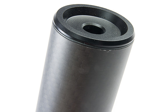 Silverback Carbon Dummy Suppressor (Short) for SRS A2/M2 Airsoft Sniper (14mm CCW)