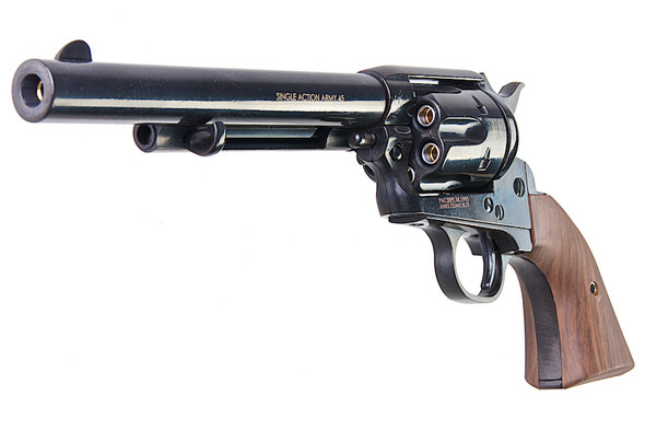 King Arms SAA .45 Peacemaker Revolver M - Electroplating Black (Gas Version)