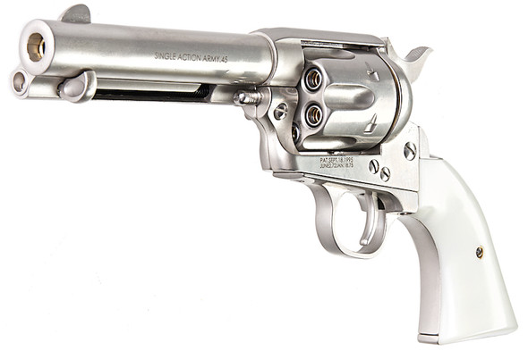 King Arms SAA .45 Peacemaker Revolver S - Silver (Gas Version)
