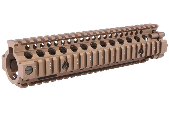 EMG Licensed CNC Aluminum Daniel Defense 9.5 inch M4A1 RIS II Airsoft Handguard - DE