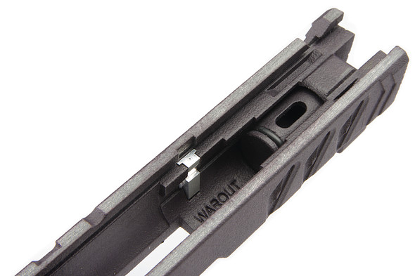 Airsoft Masterpiece Slide 5.1 (Warout Custom 3D Print) (Ver.2) for Tokyo Marui Hi Capa/1911 GBB - BK