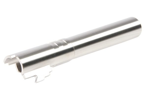 Airsoft Masterpiece Hi Capa Outer Barrel .45 ACP Threaded Fix Outer Barrel (11mm CW) - Silver