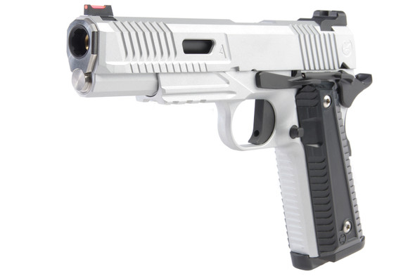 RWA Nighthawk Custom AGENT 2 Green Gas Airsoft Pistol - Cerakote Silver Black 2 Tone