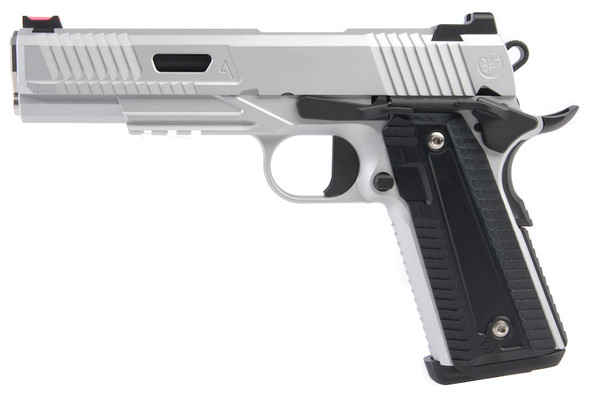 RWA Nighthawk Custom AGENT 2 Green Gas Airsoft Pistol - Cerakote Silver Black 2 Tone