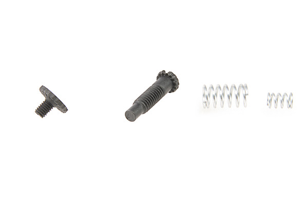 COWCOW Technology Tokyo Marui Hi Capa GBB Airsoft Steel Rear Sight Screw w/ Spring Set - Black