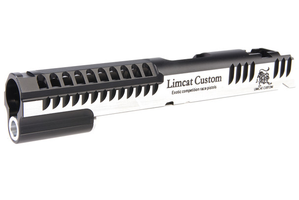 Gunsmith Bros Limcat Multic Cuts Standard Single Slide for Tokyo Marui Hi-Capa GBB - Black 2 Tone