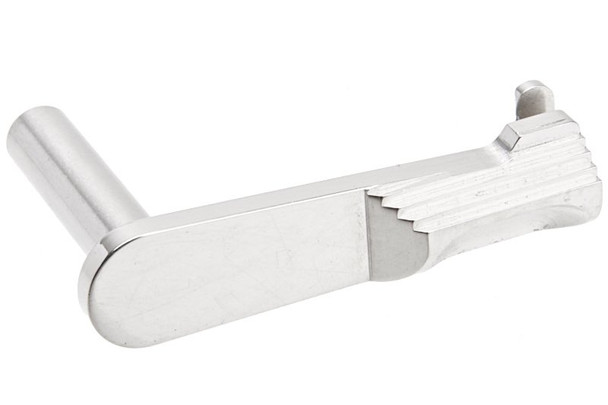 Airsoft Masterpiece Hi Capa Slide Stop (STI Style, Steel) - Silver
