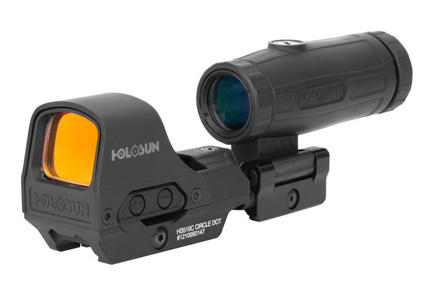 Holosun 510C Reflex Circle Dot Sight w/ HM3X (3x Mangifier, HS Series)