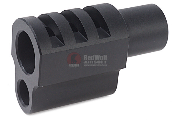 5KU 1911 Punisher Compensator for Tokyo Marui 1911 GBB Airsoft Style 1 - Black