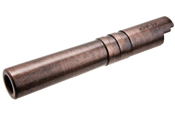 Airsoft Masterpiece Hi Capa 4.3 Outer Barrel .45 ACP Threaded Fix (11mm CW) - Copper