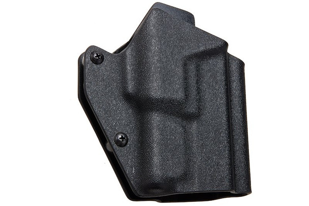 WoSport Kydex Glock 19 Holster (Lightweight) Compatible with G17/19X/45 with XC1 Flashlight - BK