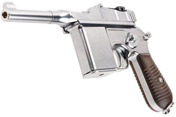 Marushin M712 Silver Short Barrel Green Gas Airsoft Pistol