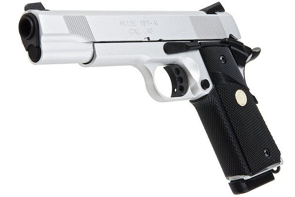 Army Armament R27 MEU Green Gas Airsoft Pistol - Silver