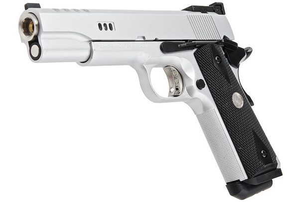 Army Armament R30 M1911A1 V12 Custom Green Gas Airsoft Pistol - Silver